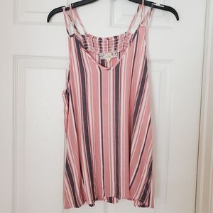 Pink Stripped Tank Top